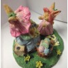 Unbranded Easter Scene Figurine, Bunnies in Spring, New
