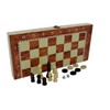 Shine 3 IN 1 Natural Wooden Folding Chess/Checkers/Backgammon Game with