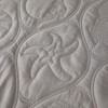 NUZAMAS Waterproof Solid Color Euro Queen Quilted Embossed Mattress Protector