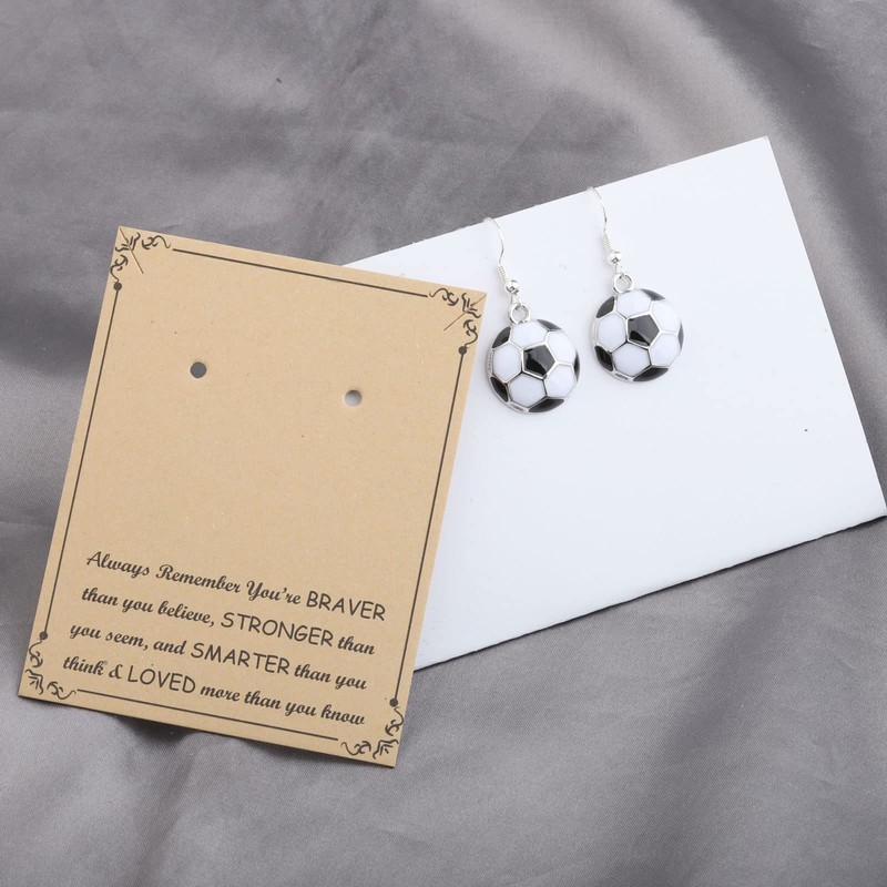 BNQL Soccer Dangle Earrings Soccer Gifts for Her Soccer Lover