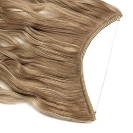 Hairpiece Extensions, 1 Bundle for Thickening Hair, Smooth with Invisible Wire, Wavy