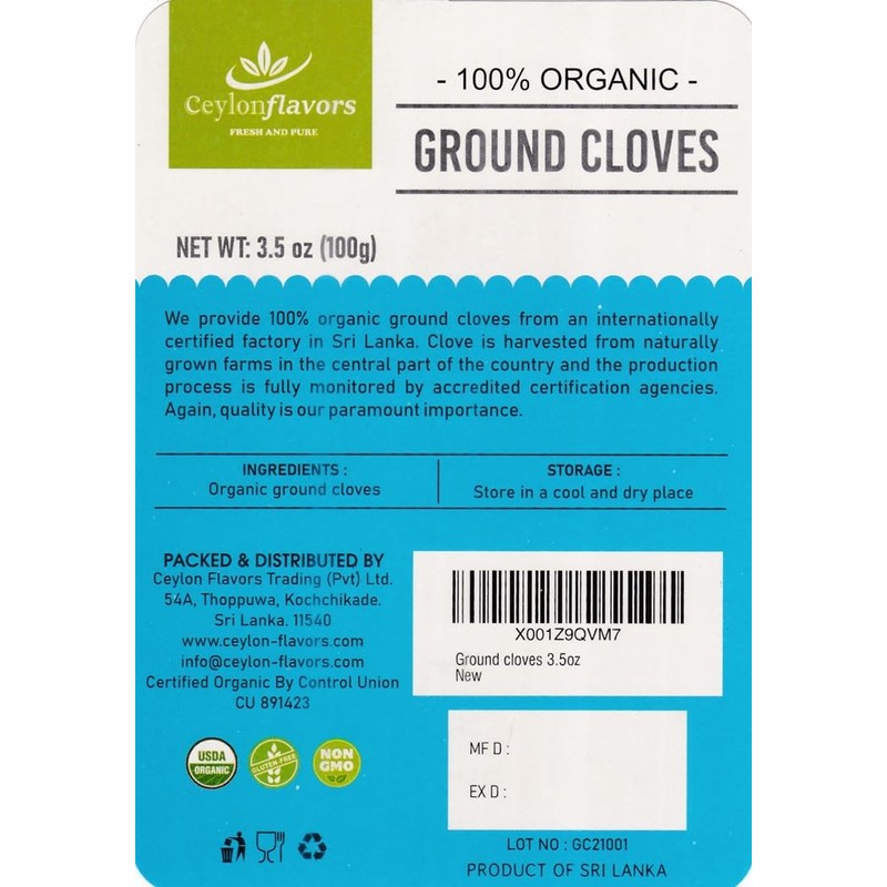 Clove Powder (Ground) - 100g (3.5oz) - Premium Grade