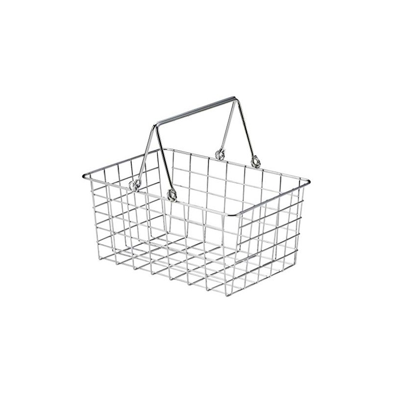 Chidorisangyou Basket Silver 10.2 x 7.1 x 4.7 inches (26