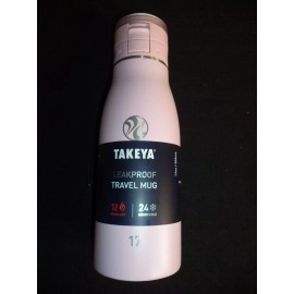 Takeya 17oz Insulated Stainless Steel Travel Mug with Flip-Lock Spout Lid- Blush