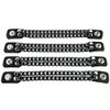 Double Black Chain Bikers Vest Extender for Mc Jacket Real