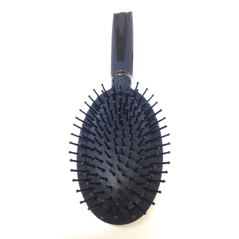 Ladies Oval Hair Brush Lightweight Soft Grip Padded Nylon Pins