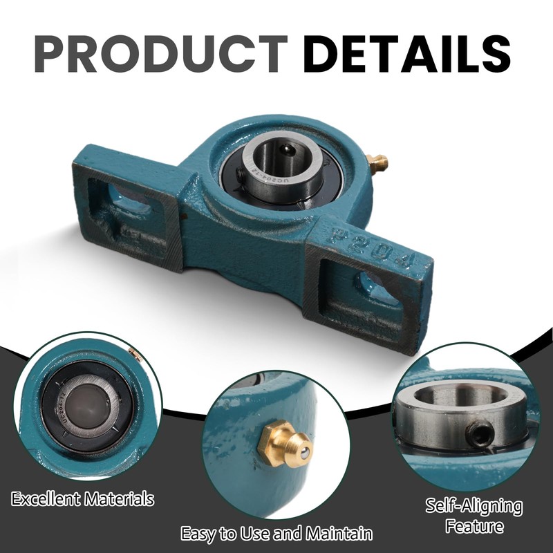 1 Pcs UCP205-16 Pillow Block Bearing, 1 inch Bore, 2