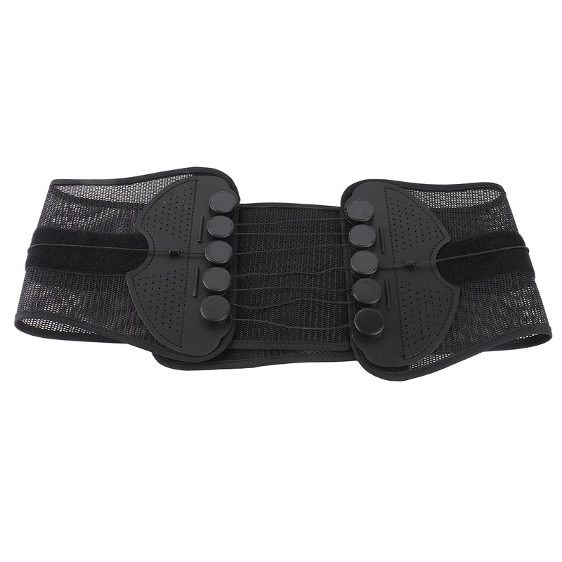 Lower Back Brace Adjustable Lumbar Brace Pulley Compression for Herniated