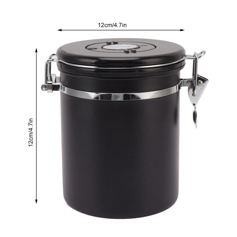 Coffee Bean Storage Container 304 Stainless Steel Exhaust Valve Coffee