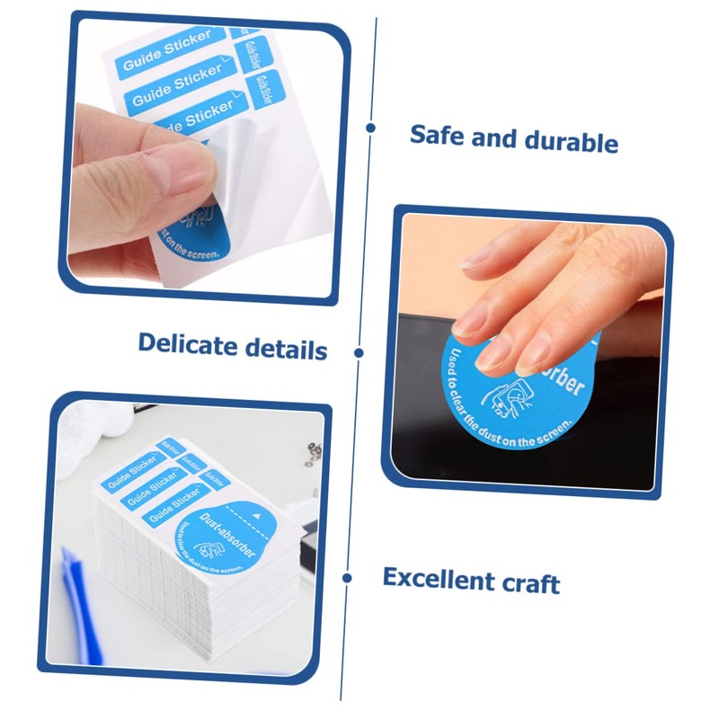 TEHAUX 200Pcs Dust Removal Stickers for Phones Dust Absorber for