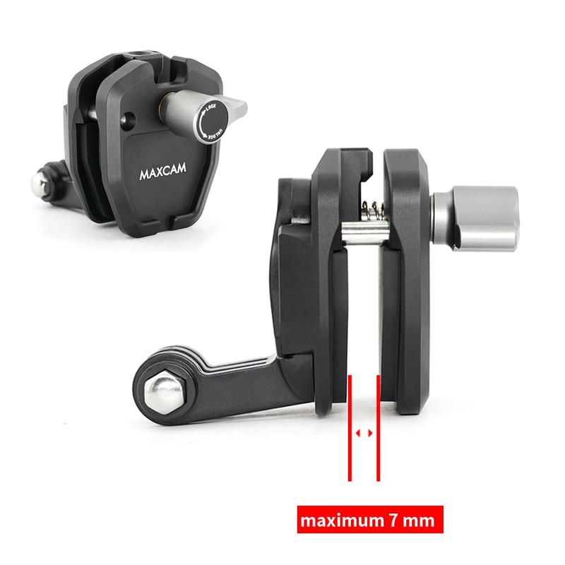 MAXCAM Aluminium Alloy Clips for Motorcycle Windshields Compatible with DJI