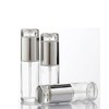 3PCS 50ml/1.7oz Empty Clear Glass Cosmetic Lotion Pump Bottle Refillable