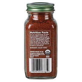 Simply Organic Ground Paprika, Certified Organic | 2.96 oz | Capsicum annuum