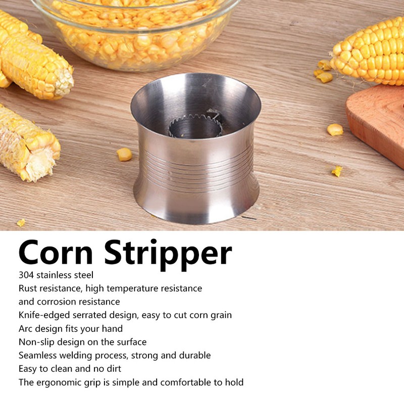 304 Stainless Steel Corn Stripper Corn Peeler Stripping Tool Kitchen