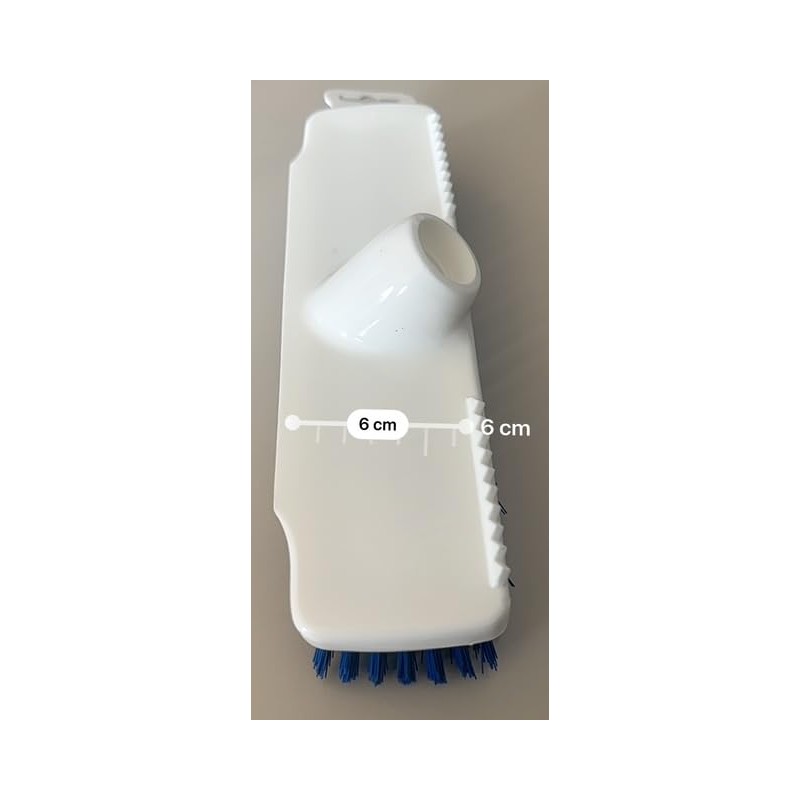 Hygiene Scrubber 23cm 5 Row Polyester Bristles Food Safe White