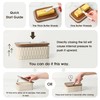 Butter Dish with Lid, Ceramic Butter Dish for Countertop, Airtight