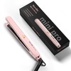 Terviiix Mini Flat Iron Hair Straightener, Adjustable Temperature, Travel-Size, 1/2"