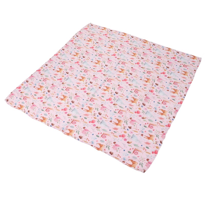 Baby Swaddle Blanket Bamboo Fiber Cotton Cute Patterns Infant Bath