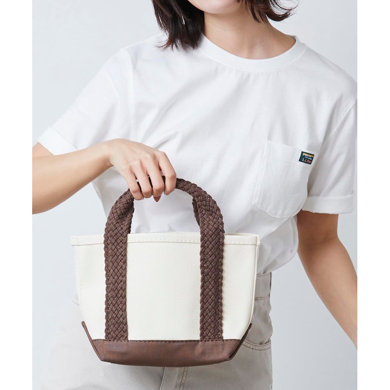 Elbeen Web Handle Tote Bag, Black