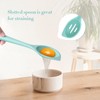 Armrouns Silicone Corner Spoon Slotted, Heat Resistant Rubber Spoonula for