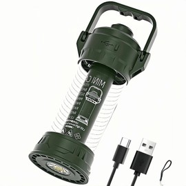 Cussity Mini Camping Lantern with Flashlight 2-in-1 for Camping Enthusiasts