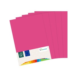 Made in the EU, 20 Sheets of Coloured Paper Flamingo (Pink) A4 80 g/m² CS Paper - Printer Paper, Copy Paper, Universal Paper for Printing, Crafts & Folding in DIN A4 Format Paper for Home & Office