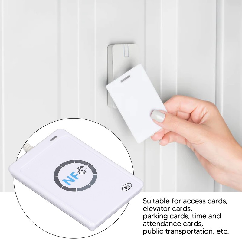 Contactless Smart Card Reader Writer Safe Bluetooth Non Contact NFC