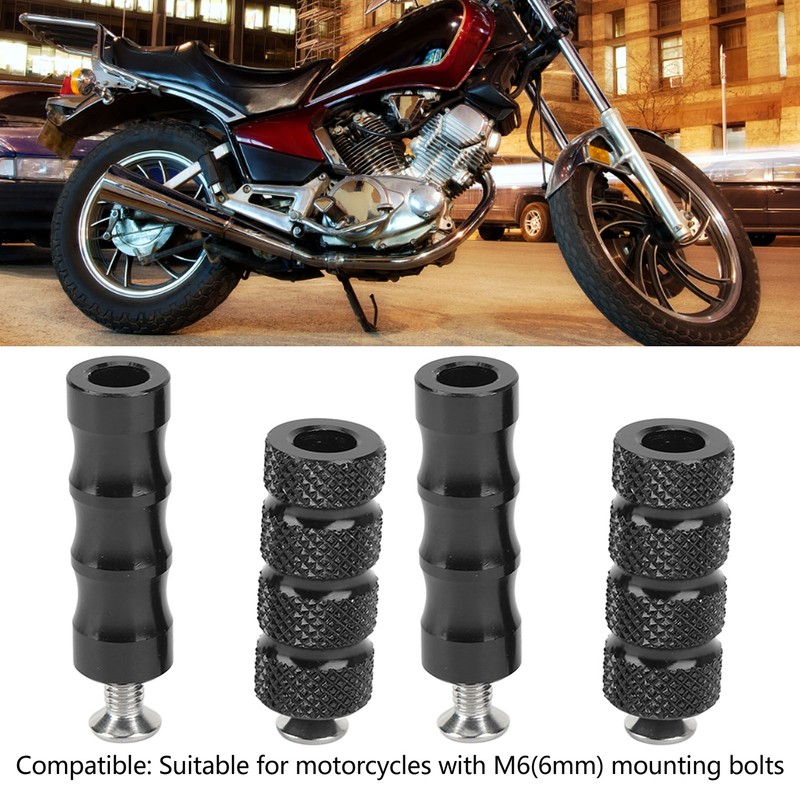 2 Pair Motorcycle Brake Foot Peg CNC Process Plating Precise