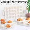 AOTASO 2 Pcs Mini Muffin Pans with Metal Reinforced Frame,