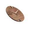 huamet PUHR CH10-B-00 Wall Clock Wood Walnut Wood Round Unique