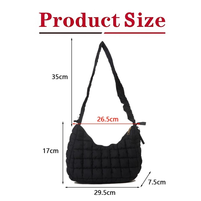 TTPSRY Women's Elegant Shoulder Bag Crossbody Bag Tote Shoulder Bag