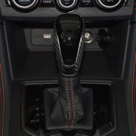 AIRSPEED Subaru XV/Forester/Outback/Impreza Dedicated Accessory Real Hard Carbon Fiber Car Gear Shift Knob Head Cover Handle Sticker Stylish Custom Dress-Up Subaru Forester Outback Impreza Interior