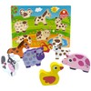 RB&G Wooden Puzzle with Large Pieces Toy for Babies -