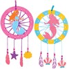 Baker Ross AT728 Wooden Mermaid Dream Catcher Set for Arts