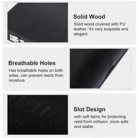 Reed Box, Oboe Reed Etui Holzmaterial Holz Oboe Reed Etui Oboe/Klarinette Reed Aufbewahrungsetui für 10/12/20pcs Oboe Reeds(20 Stück, 12)