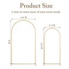 Toolterritary Metal Arch Backdrop Stand and Cover Set, 7.2FT, 6FT