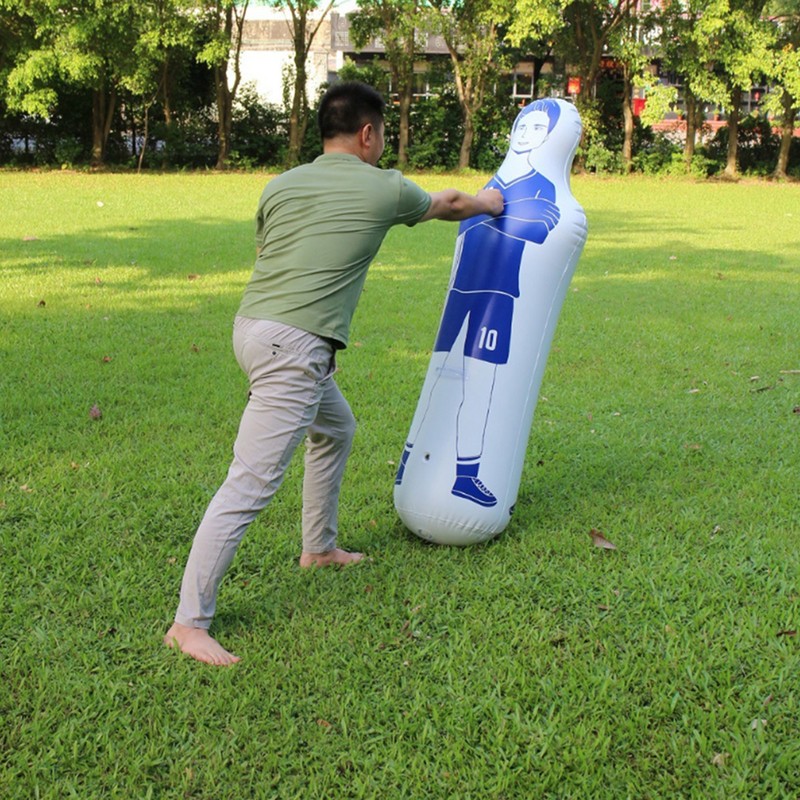 Inflatable Football Training Dummy Tumbler Soccer 0.35m PVC Boxing Punching