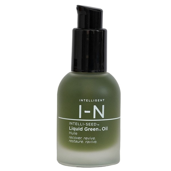 Intelligent Nutrients USDA Certified Liquid Green (Formerly Renewing Oil Serum) - Facial Serum for Redness and Oily Skin, Good for All Skin Types (1 oz)