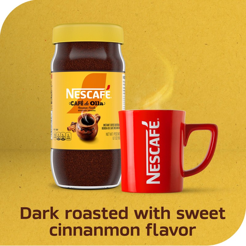 Nescafe Café De Olla Instant Coffee, Cinnamon, 6.7 oz