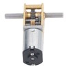 DC6V 190RPM Gear Motor with Fixing Mount Dual Shaft Worm