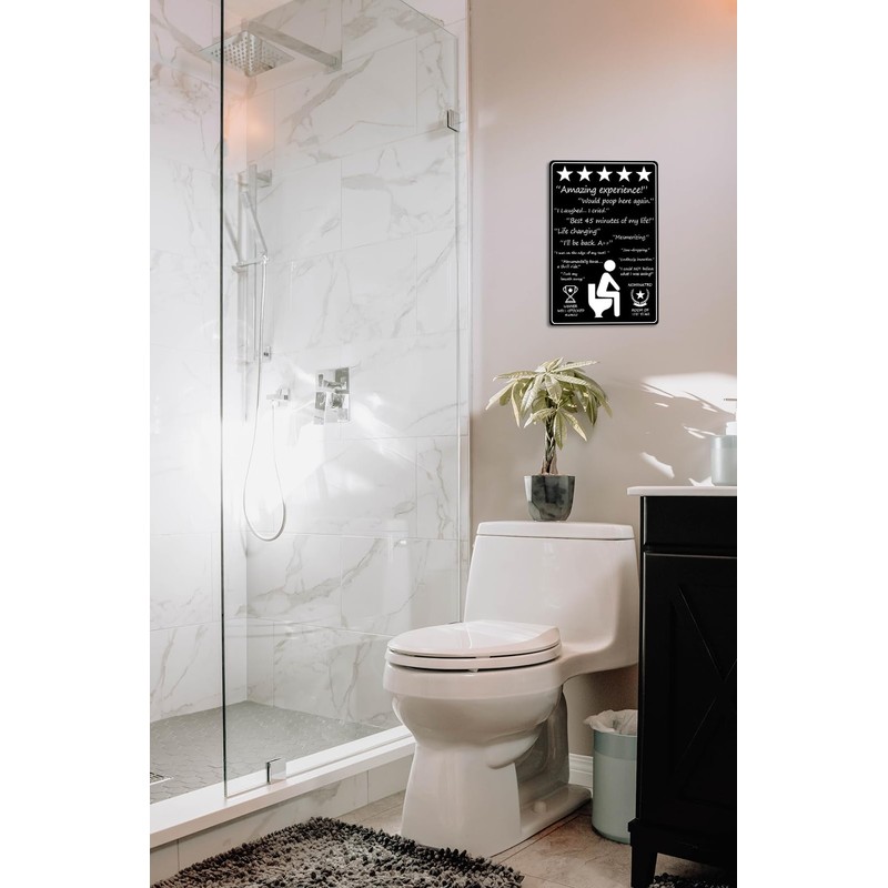 CUUCTGDA Funny Poop Here Sign - Good Humor for Pub,