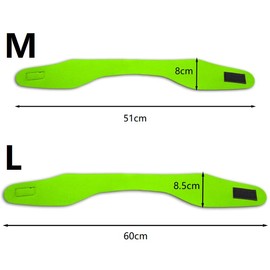 Lohill Pack of 3 Swimming Ear Bands, Highly Elastic Waterproof Headband, Adult Swimming Ear Headband, Children's Swimming Headbands, Elastic Neoprene Hair Band (Blue Orange Black, 51 cm)