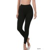Women's Premium Cotton Full Length Leggings (Small, Black)