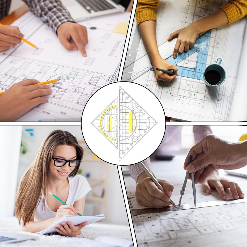 Set Square with Handle, Set Square Large and Small, 20