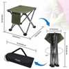 Roptat 2 Pack Camping Stool,Portable Folding Compact Lightweight Stool Seat