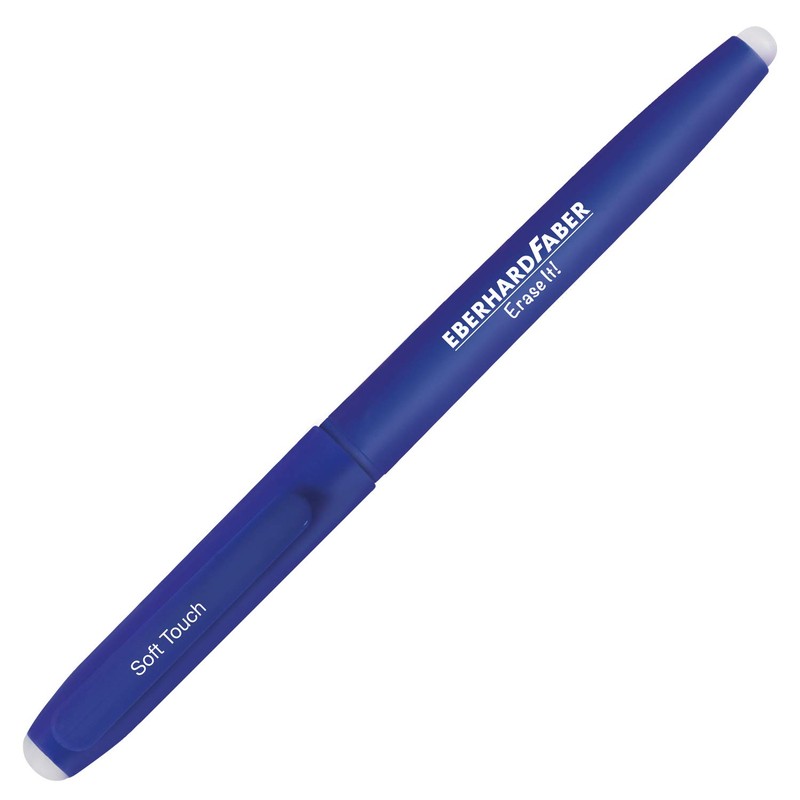 Eberhard Faber 582181 Erasable Gel Pen with Soft Touch Blue