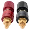 WWZMDiB Pure Copper Remote Battery Terminal Sbinding Post (2Pcs M6（1/4"）)