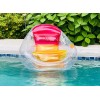 Swimways Dry Float Socializer Pool Float Translucent Inflatable Recliner Chair