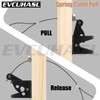 2 Pcs Gate Latch Cable Pull, Stainless Steel Spring Loaded