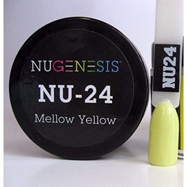 NuGenesis Nail Dipping Powder Color 1.5oz/43g - (NU24 Mellow Yellow)